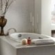Bianco River - Finition Quartz Silestone Volcano flammée